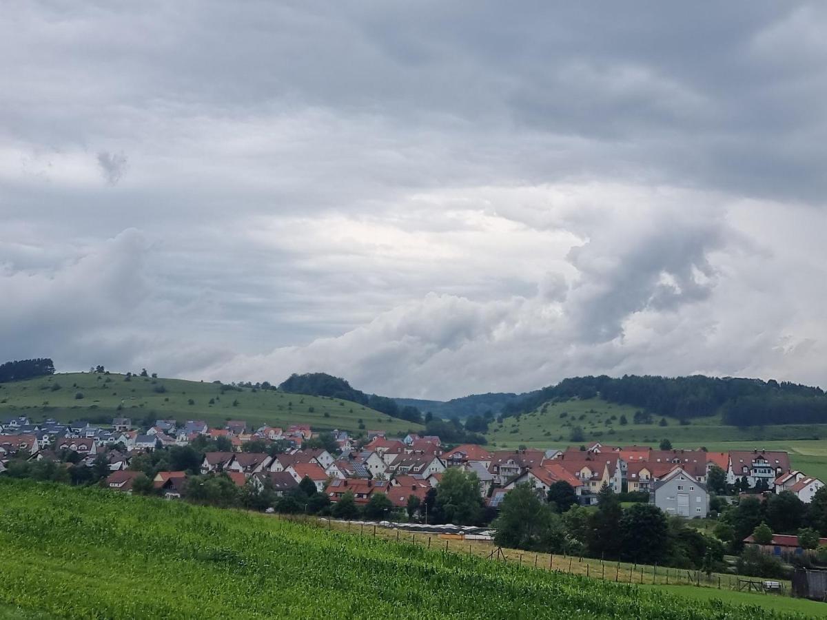 Ferienwohnung Biosphaerenblick Münsingen Exteriör bild